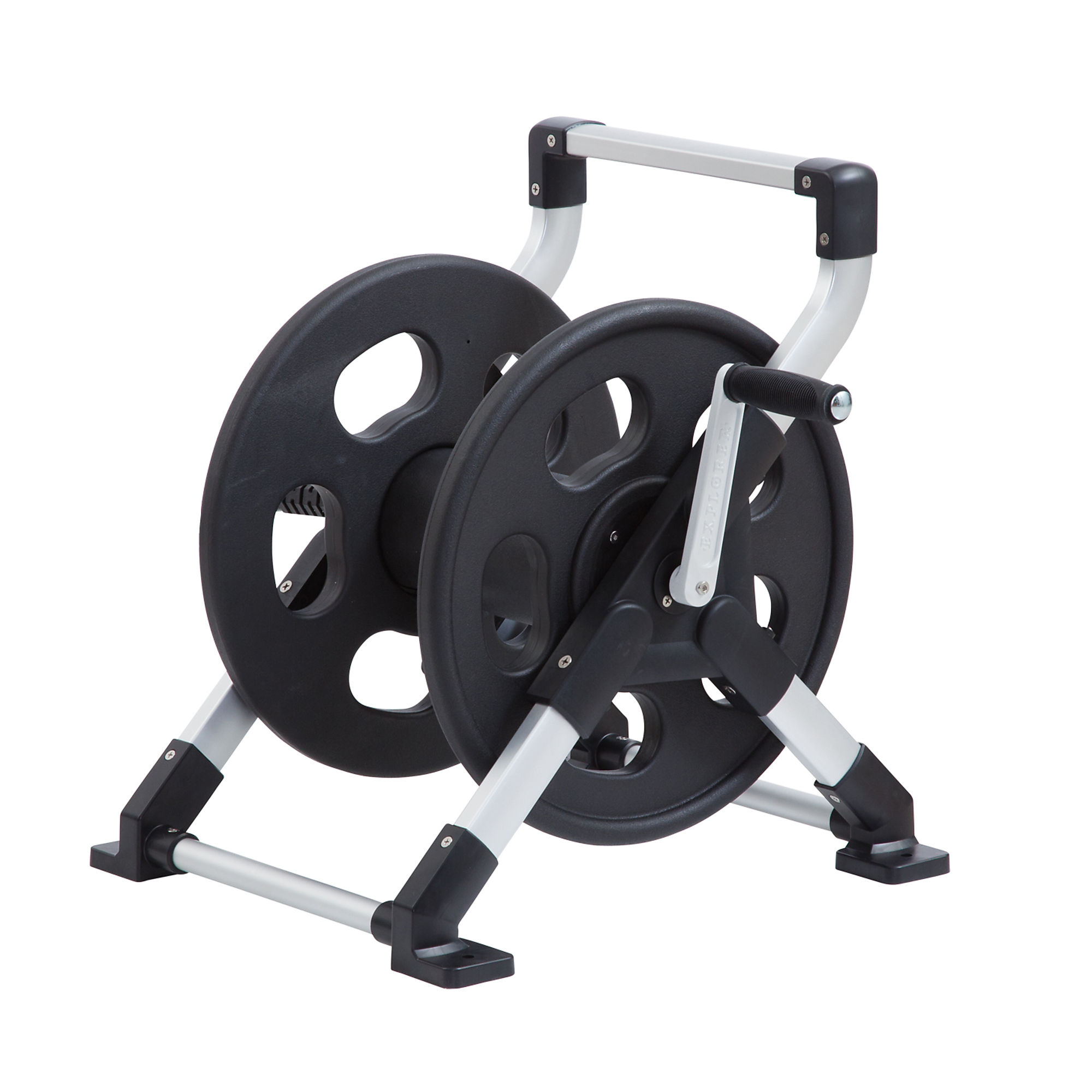 Liberty Garden Products, Explorer 150ft. Floor Mount Hose Reel, Hose Length Capacity 150 ft, Color Multi, Model# 306
